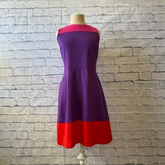 Elle Dresses & Skirts - Elle Knee Length Colorblock Sheath Dress Women’s 12